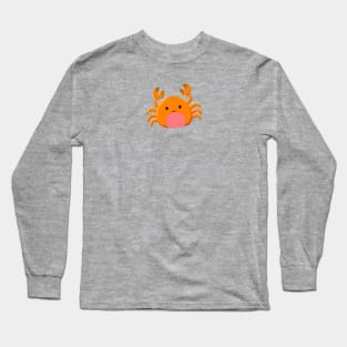 Cute Cartoon Crab Long Sleeve T-Shirt